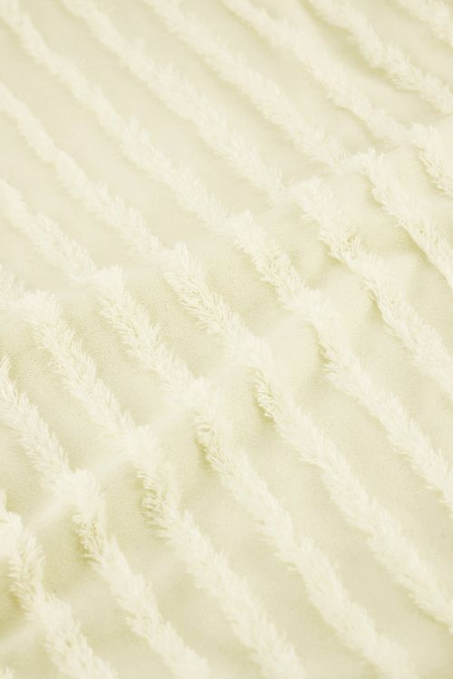 Witte top met terry strepen