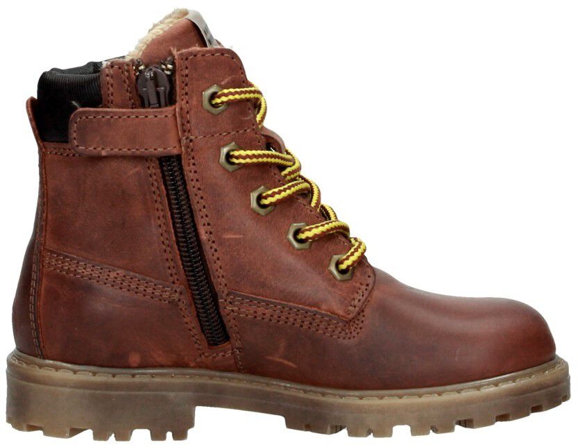 Develab Jongens veterschoenen cognac