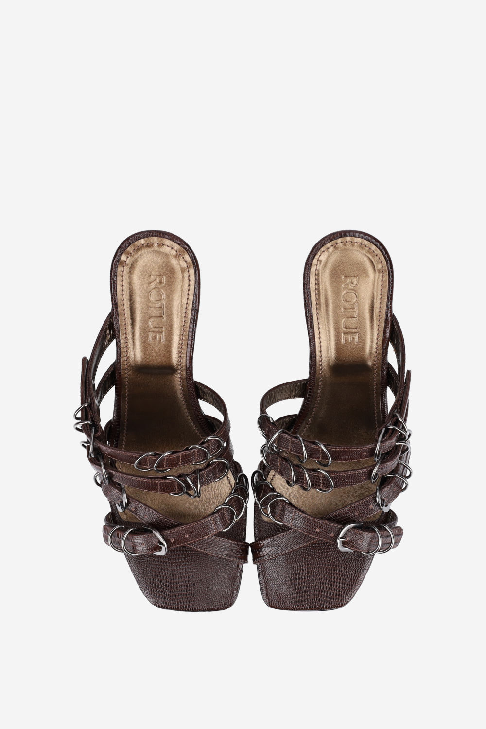 Candy paint leather sandals