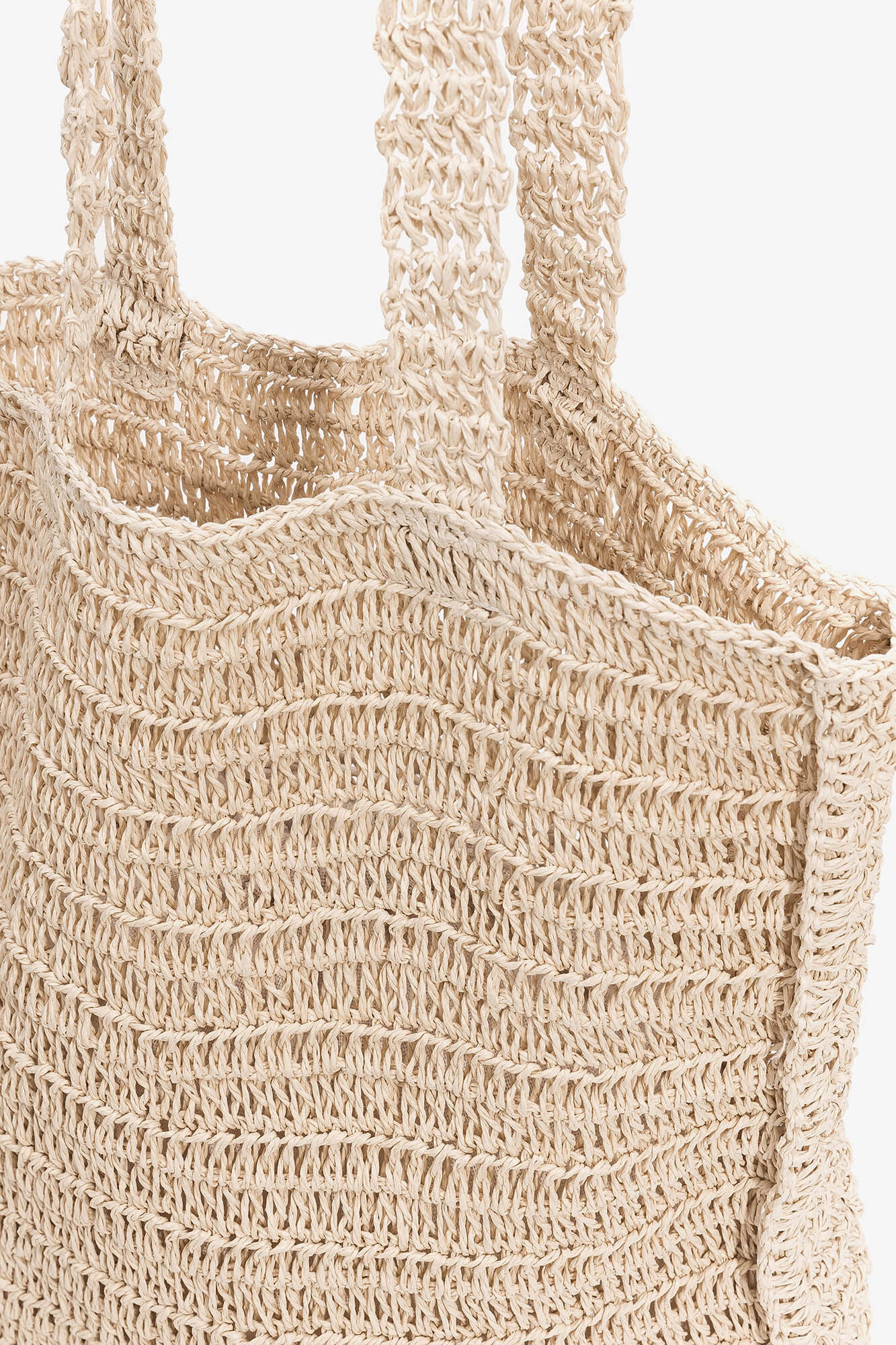 Sacola de compras artesanal - bege