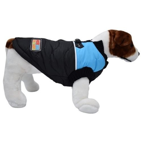 Casaco preto e azul para cães Loyal Mia