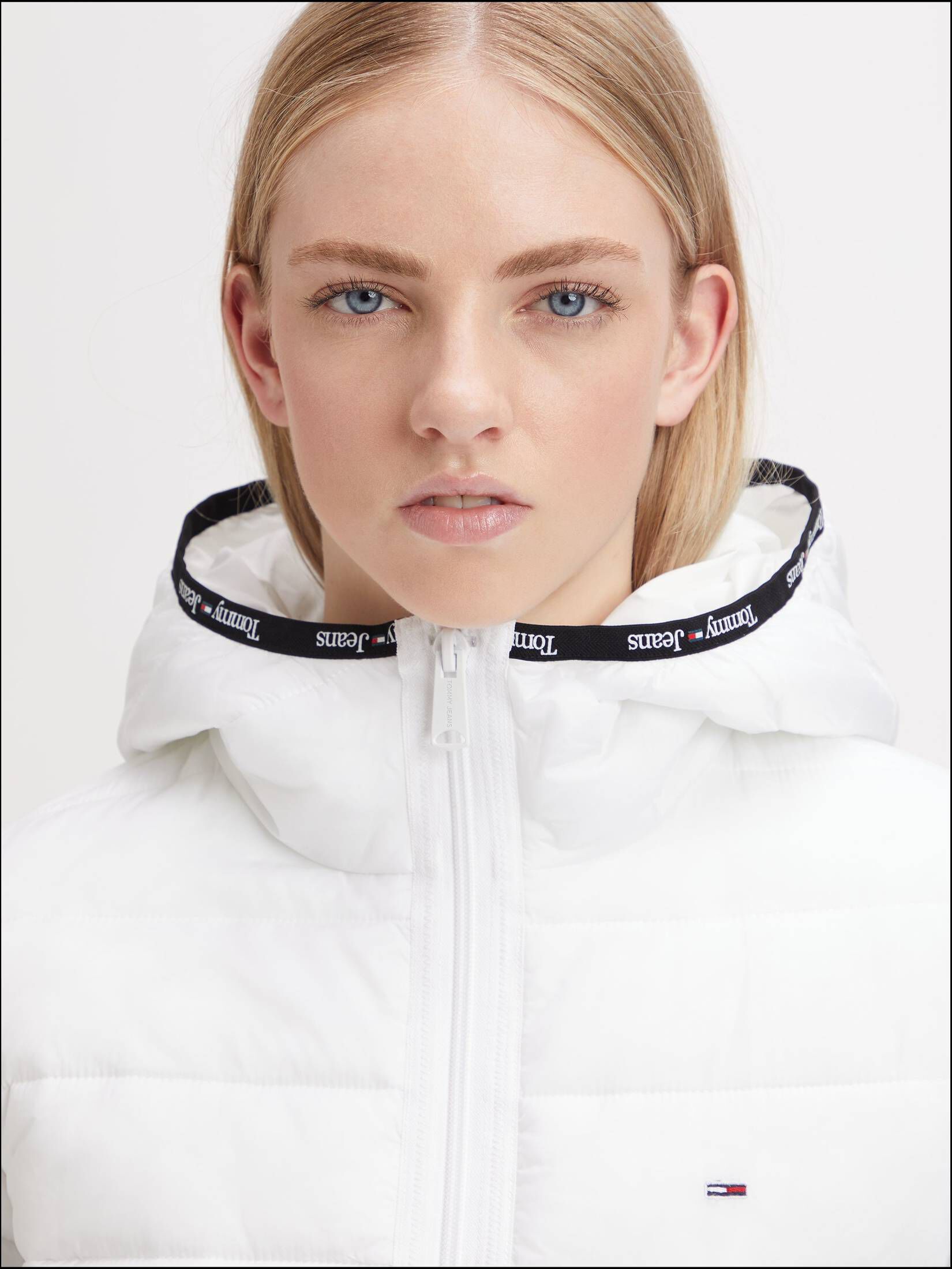 Tommy Jeans| Damen Steppjacke TJW QUILTED TAPE HOODED JACKET