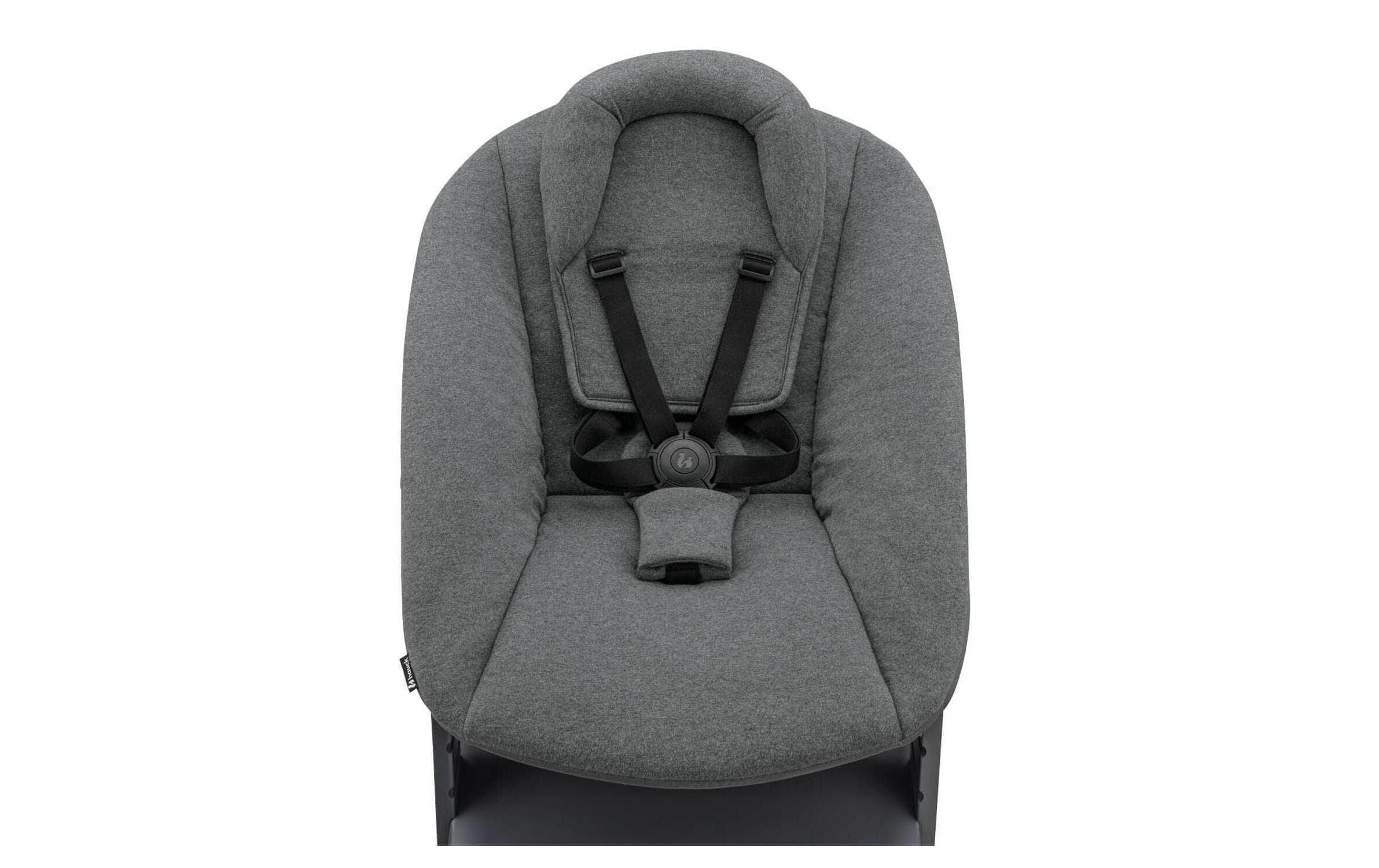 Treppenhochstuhl Alpha Newborn Set Plus Dark Grey<br>Hochstuhl mit 5-Punkt-Gurt