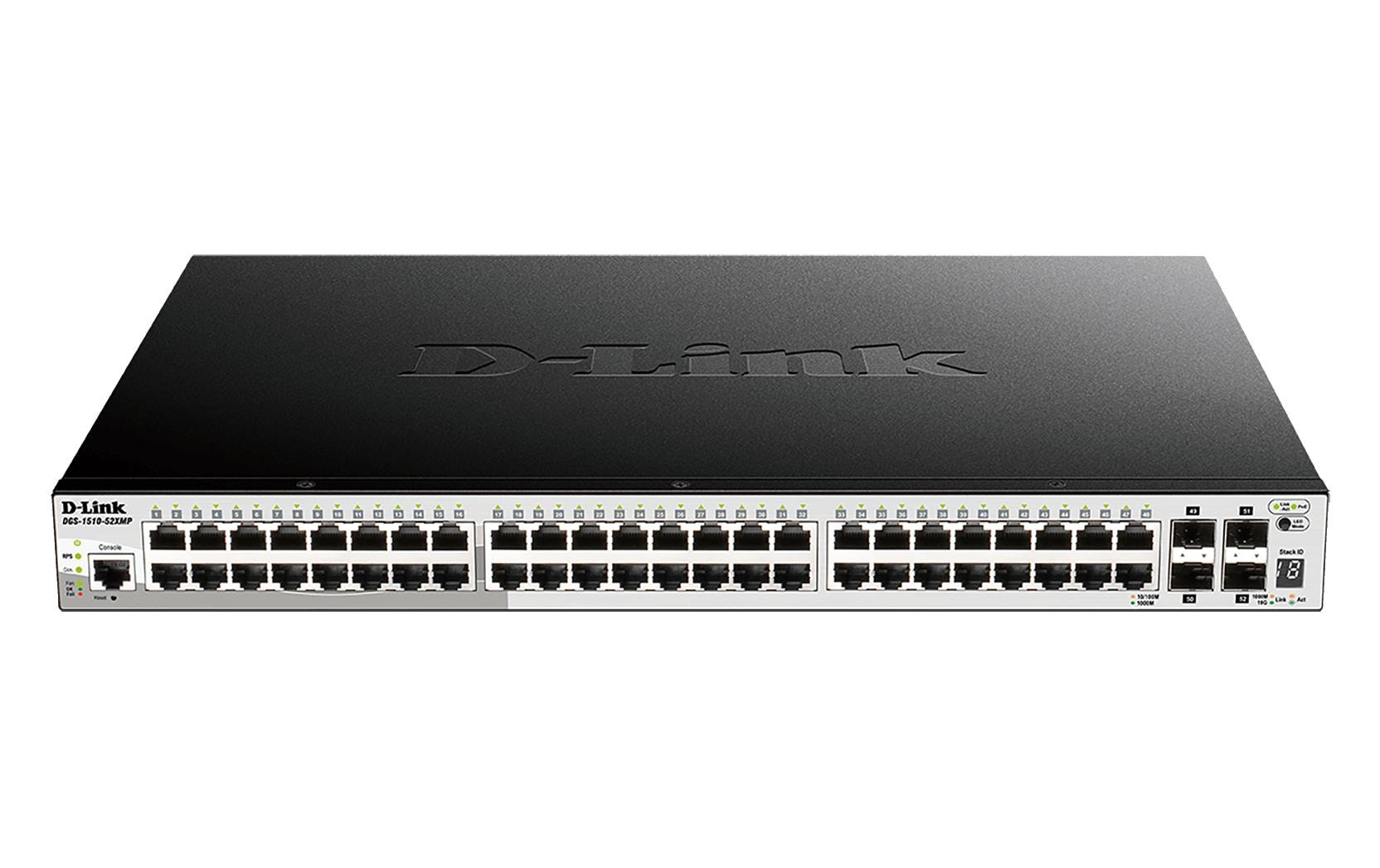 PoE+ Switch DGS-1510-52XMP 52 Port<br>Smart-Managed