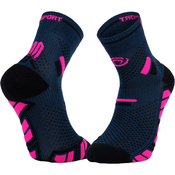 Chaussette running BV SPORT TRAIL ULTRA.2 MID BLUE/PINK