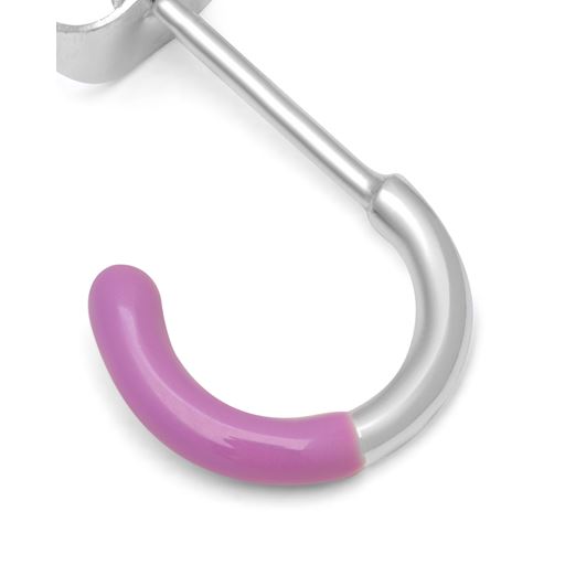 LULU Copenhagen Color Half Dip Hoop, Purple