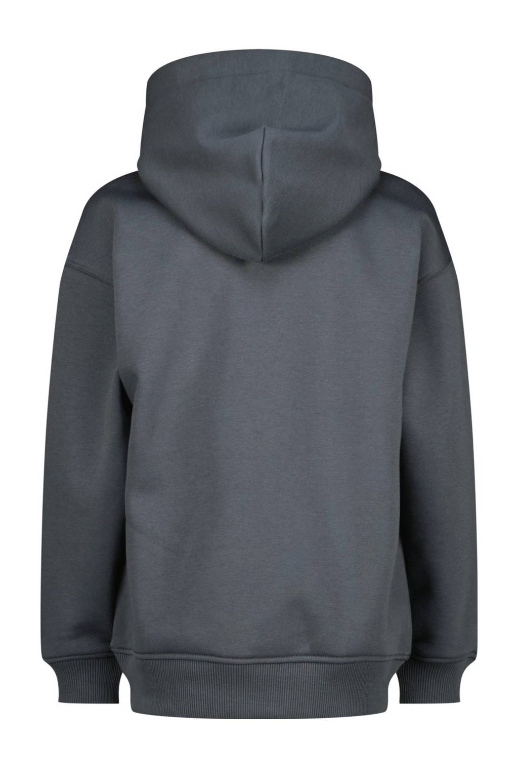 Vingino hoodie Basic met printopdruk donkergrijs