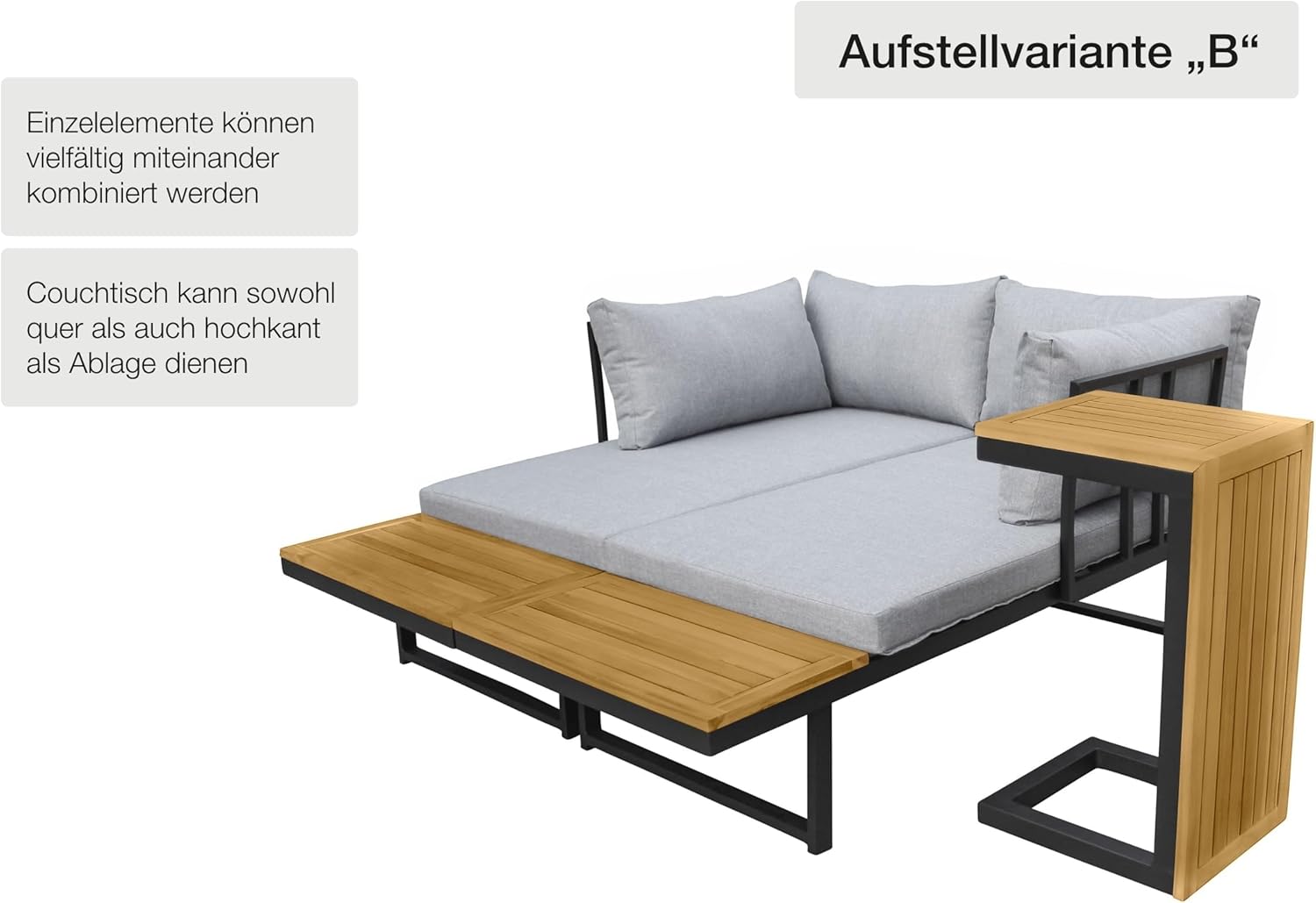 LC Garden »Sungardo« Gartenlounge Set Anthrazit • Aluminium • Lounge • Gartenmöbel Set • Loungemöbel • Balkonset • Garten & Terrasse