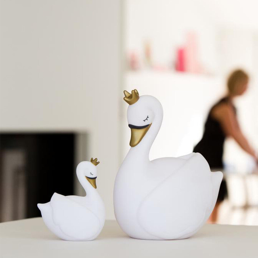 Atelier pierre led nachtlampje dame blanche zwaan - wit