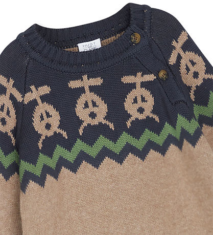 Hust and Claire Bluse - Strick - Porter - Deer Brown Melange