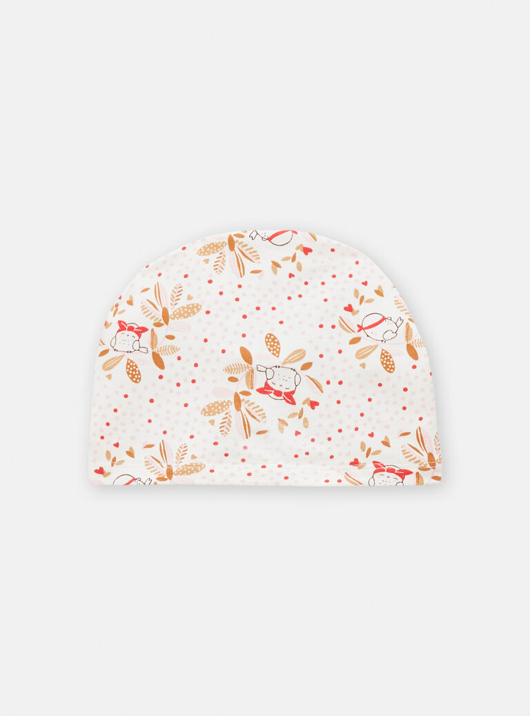 Turban à petit pois pour bébé fille
