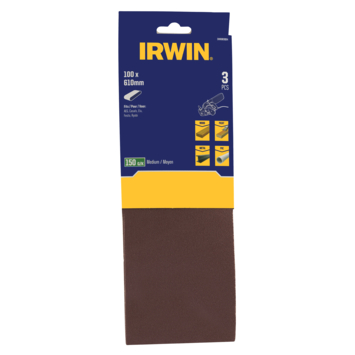 Irwin schuurband 100 x 610 mm K150 voor Makita, 3 stuks