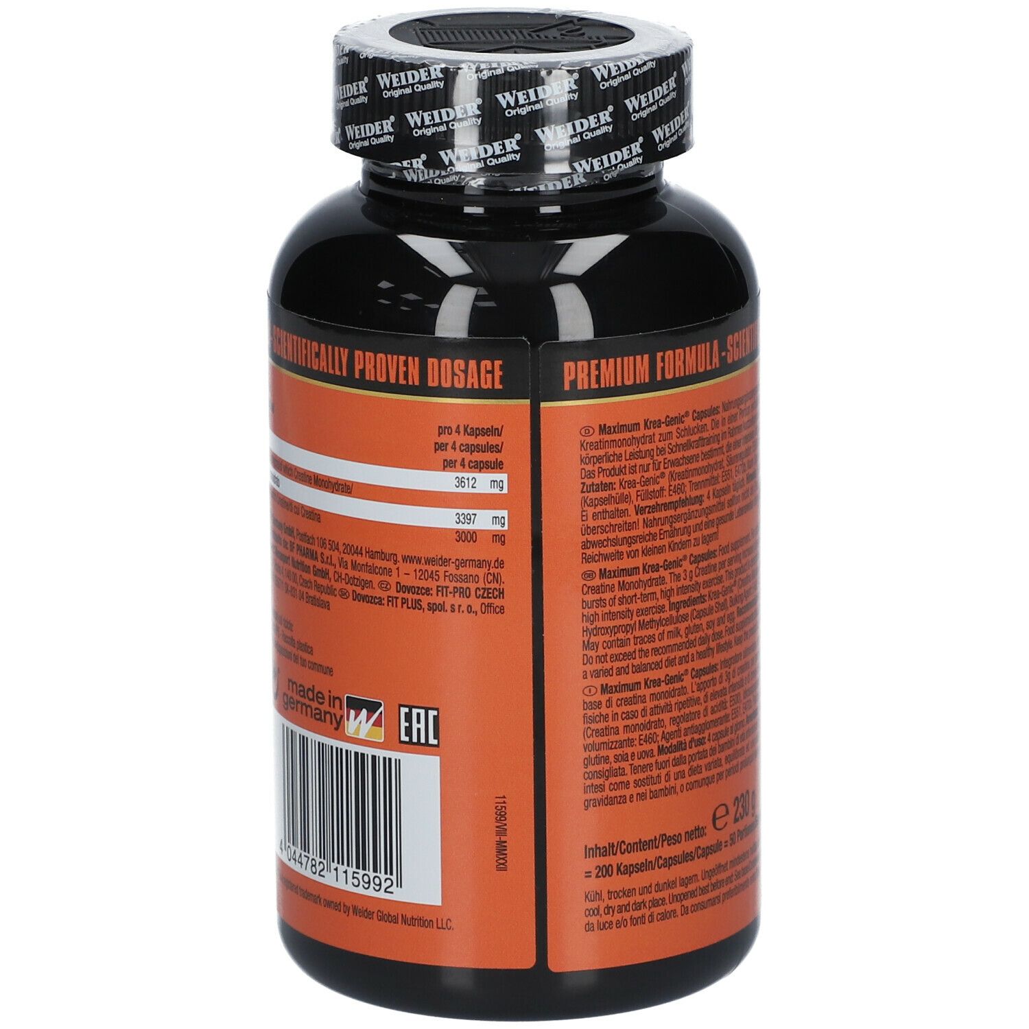 WEIDER MAXIMUM KREA-GENIC® Kapseln