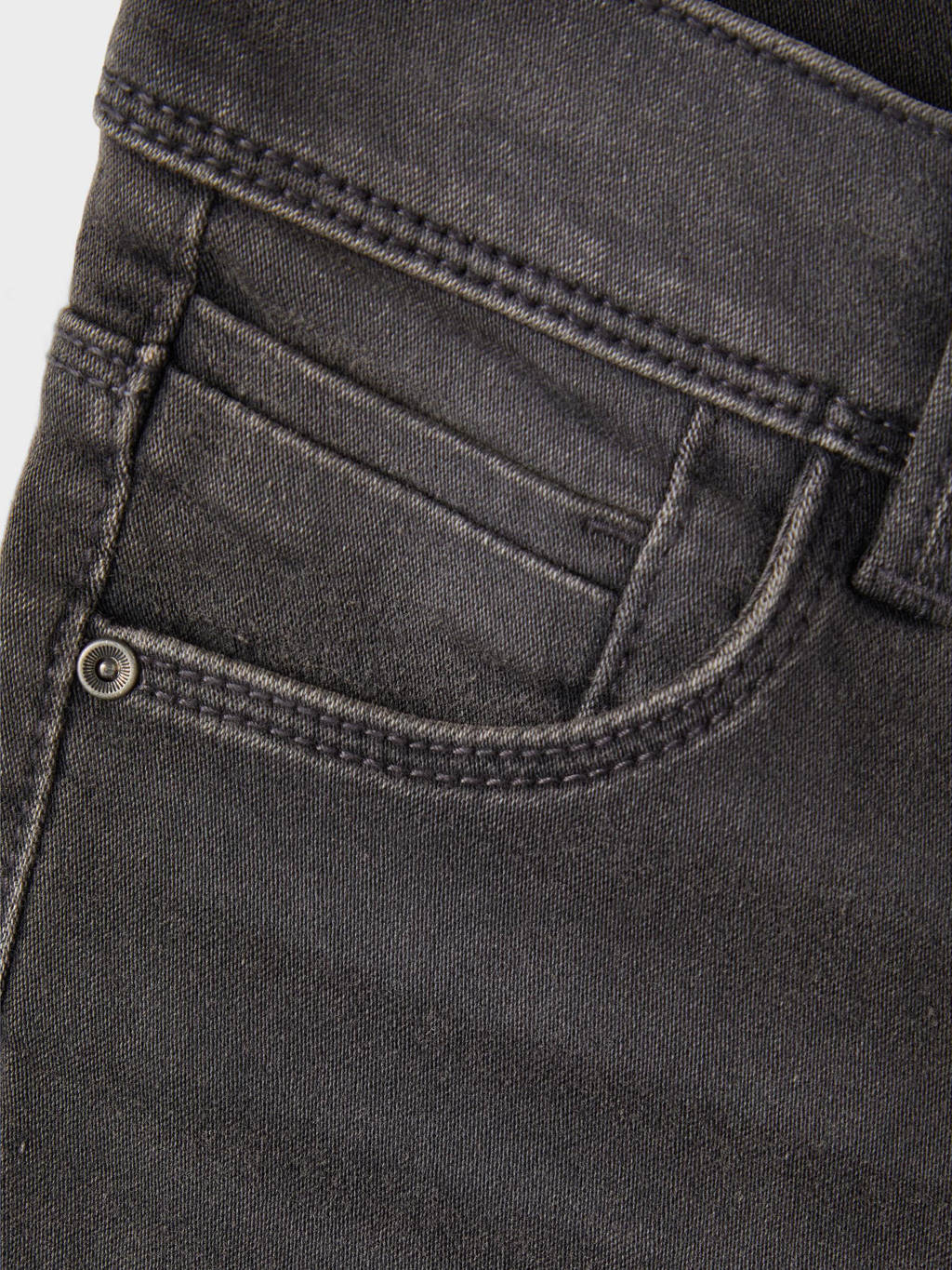 NAME IT skinny jeans NKFPOLLY dark grey denim