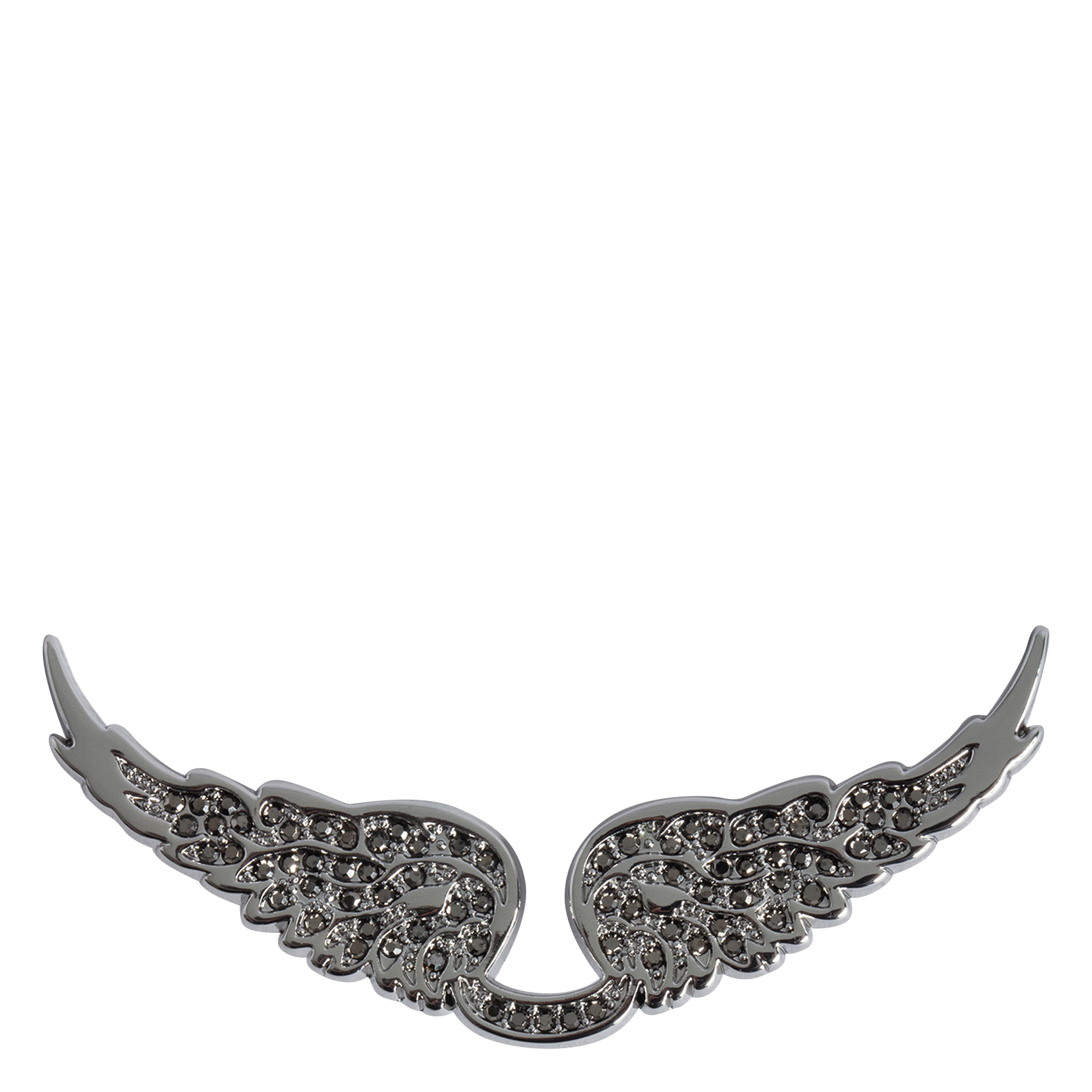 SWING YOUR WINGS - Charm ailes à strass | Gris