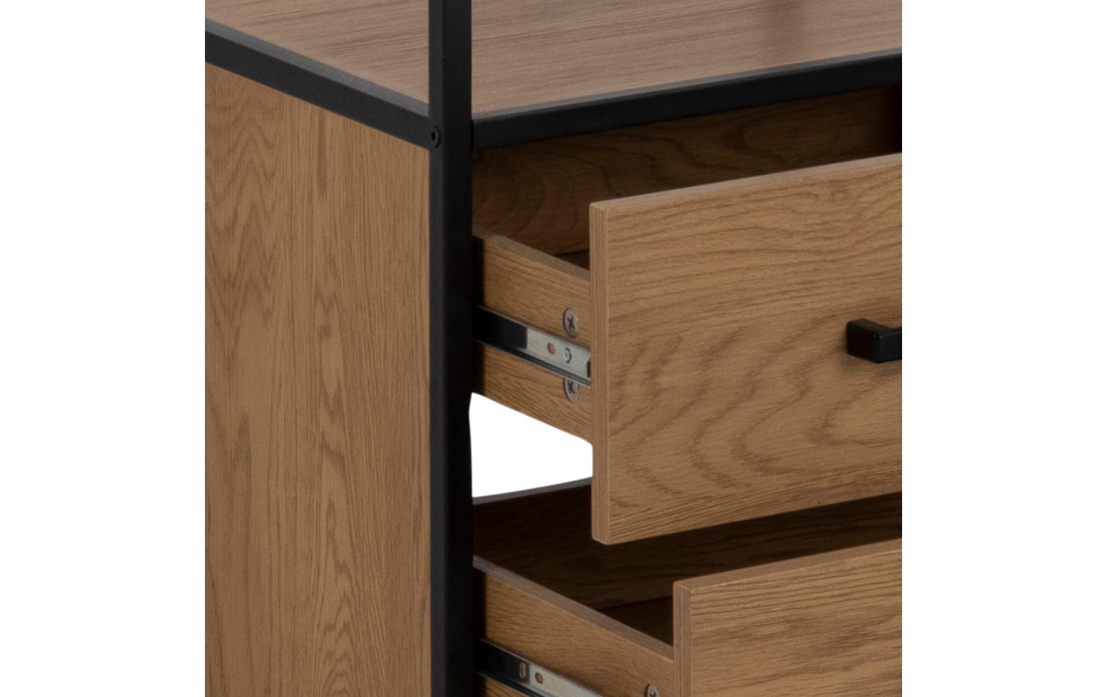 Regal Seaford 42 x 35 x 185 cm, Eiche<br>Bücherregal