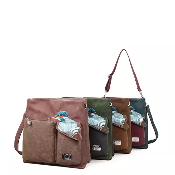 Hi-di-Hi Hand/ Schoudertas King Shopper Lilac/ Brown