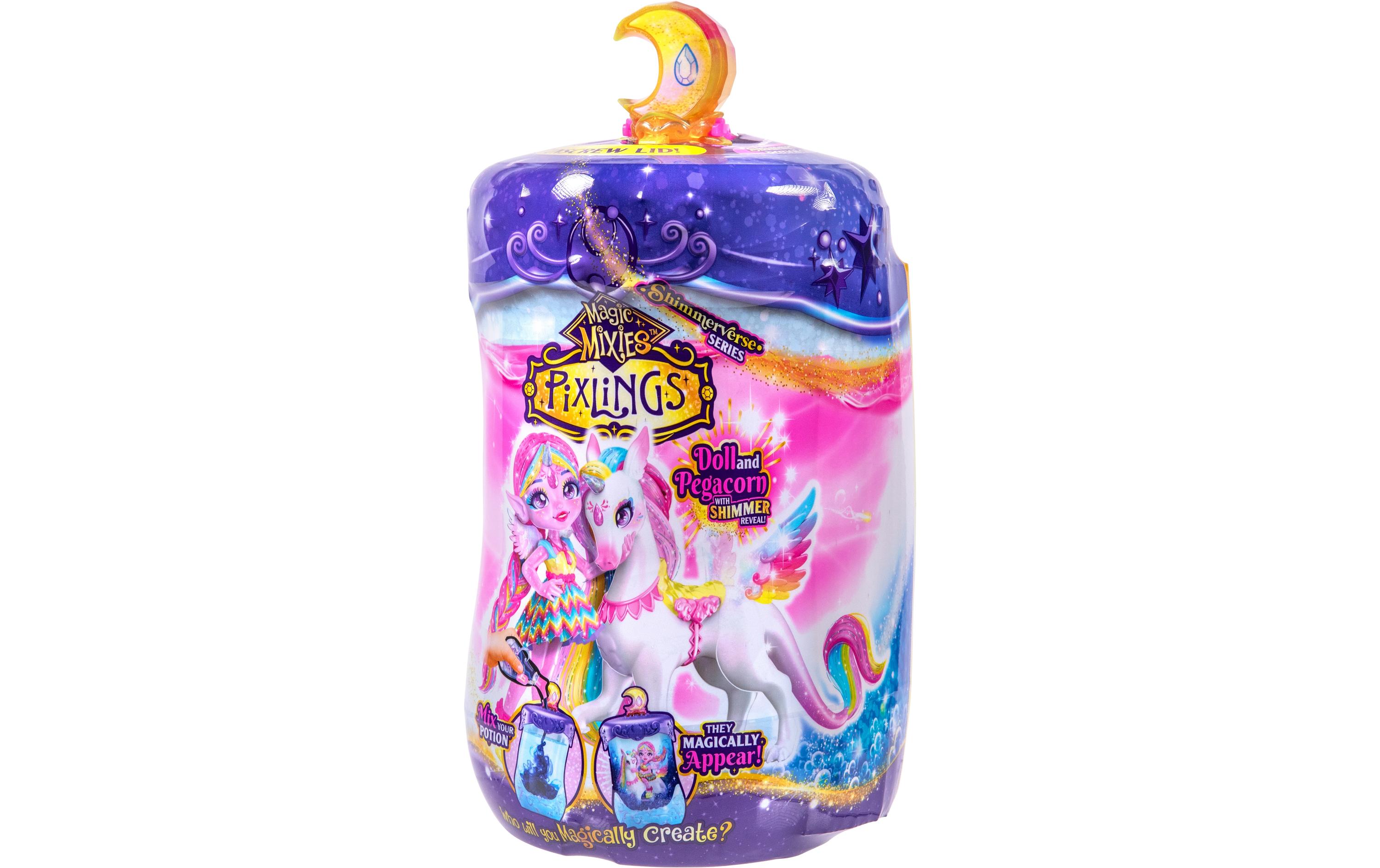 Magic Mixies Pixlings S2 UniaBezaubernde Pixling-Puppe Unia mit ihrem Pegacorn