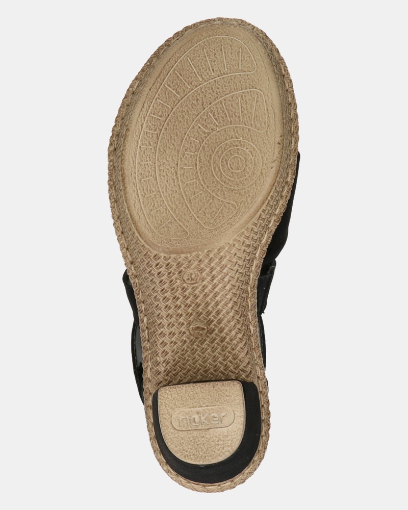 Rieker Sandalen  - zwart