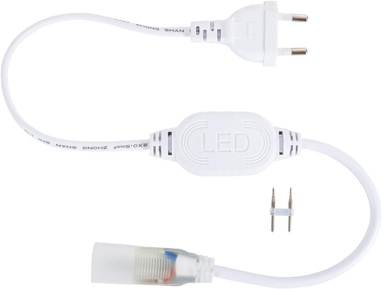 LEDKIA LIGHTING LED-Streifenrolle Neon Dimmbar 220V 50m Orange Halbrund 180° 7.5W/m Schnitt 100cm IP67 Orange
