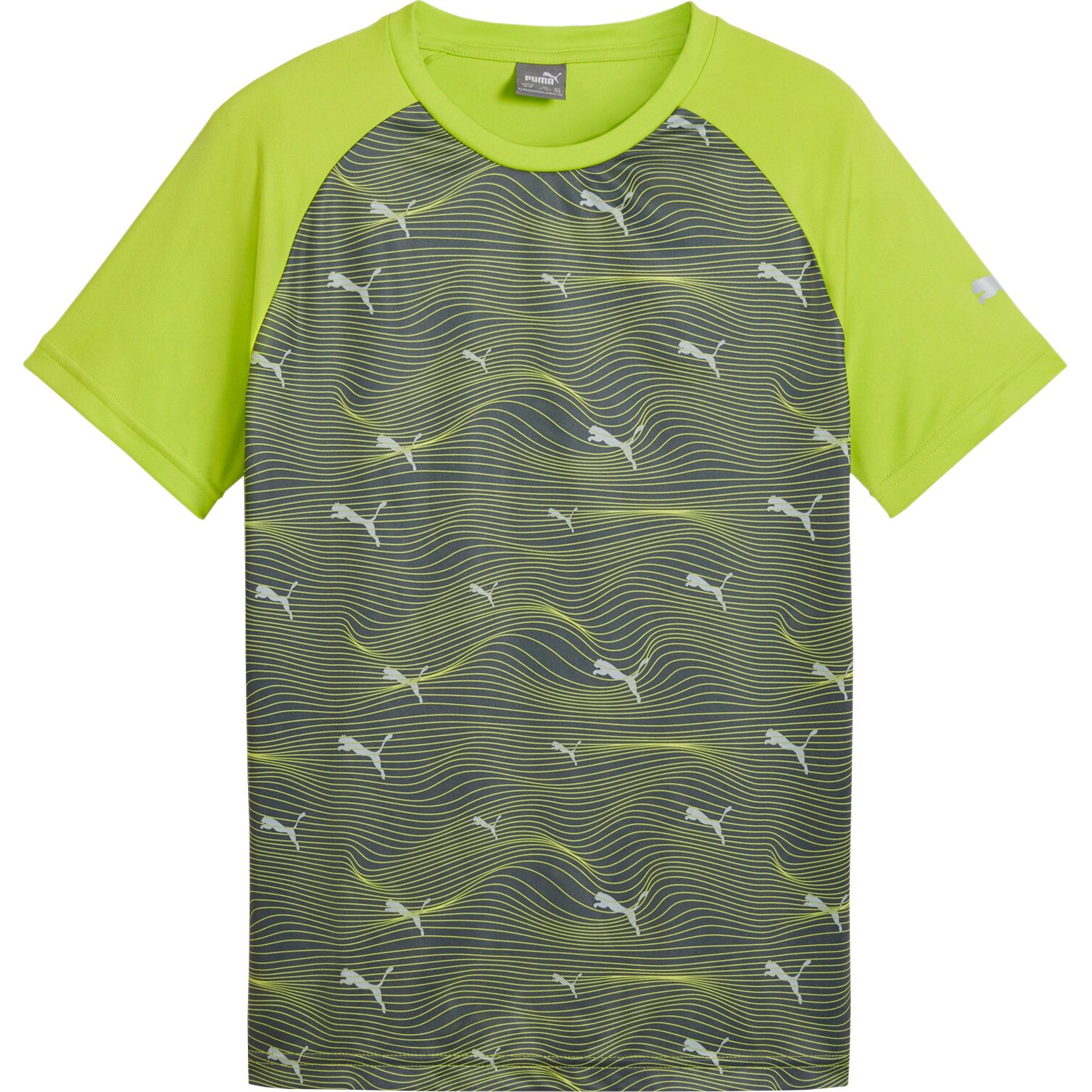 Puma Active Sports Poly AOP T-Shirt Jungen lime pow