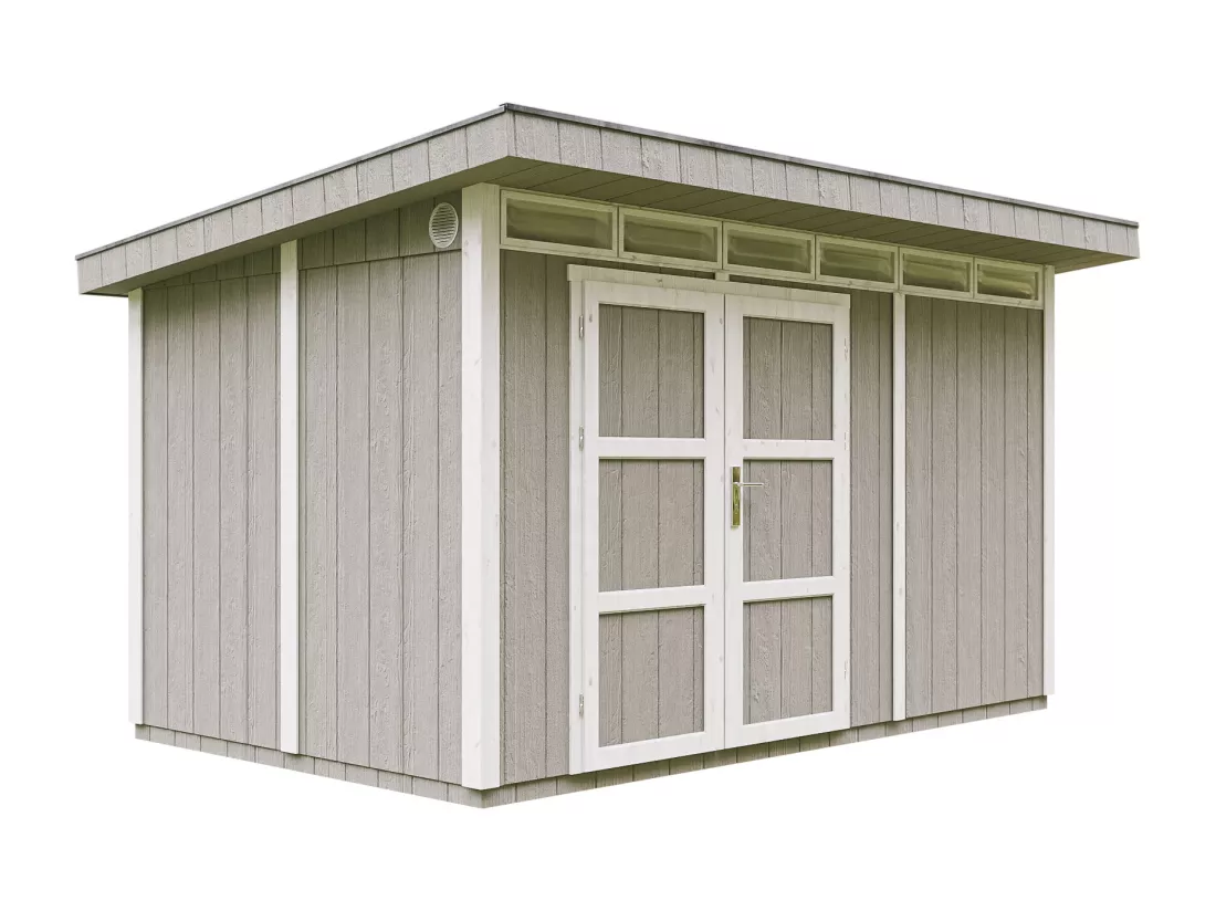 Abri de Jardin Qualité Premium 9m² / L412xL279xH237 cm - Timbela M904A-TUNDRA GREY