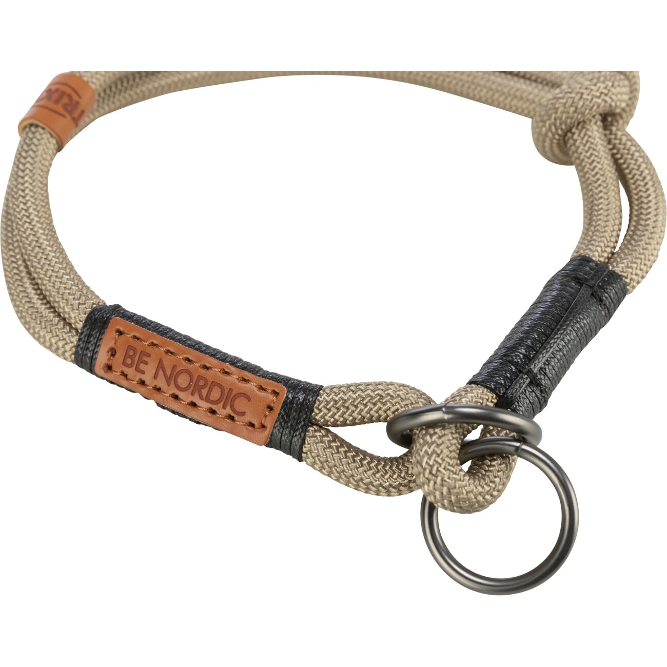 Trixie BE NORDIC Zug-Stopp-Halsband Hund beige XS-S