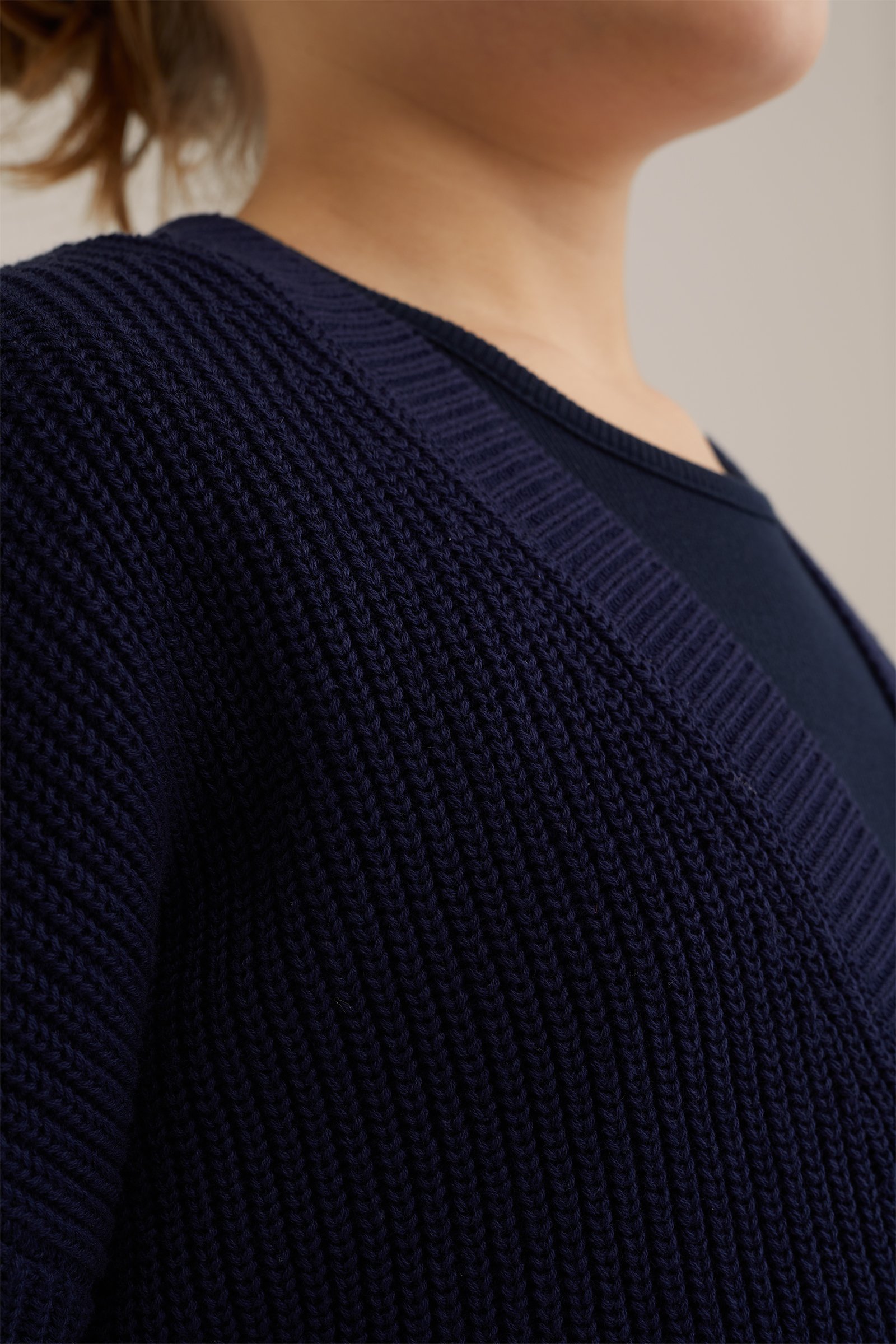 Meisjes fijngebreid vest WE Fashion Donkerblauw