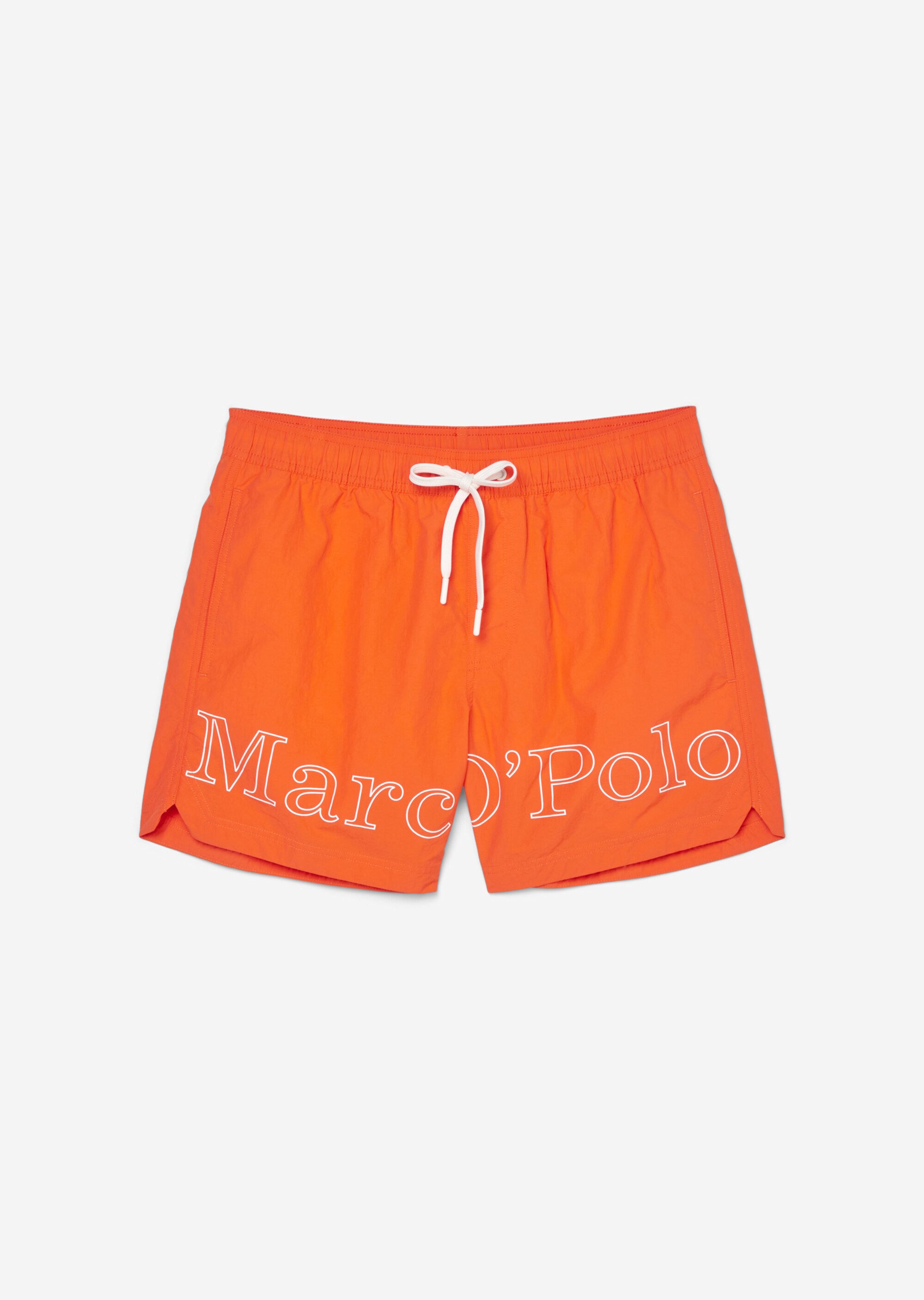 Badeshorts mit großem Logoprint