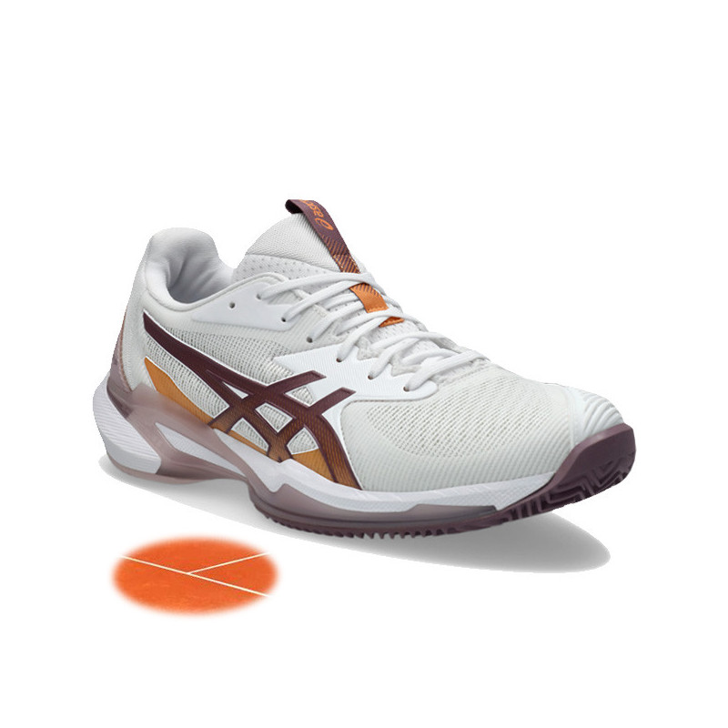 Asics Gel Solution Speed FF 3 Clay femme blanc-ocre