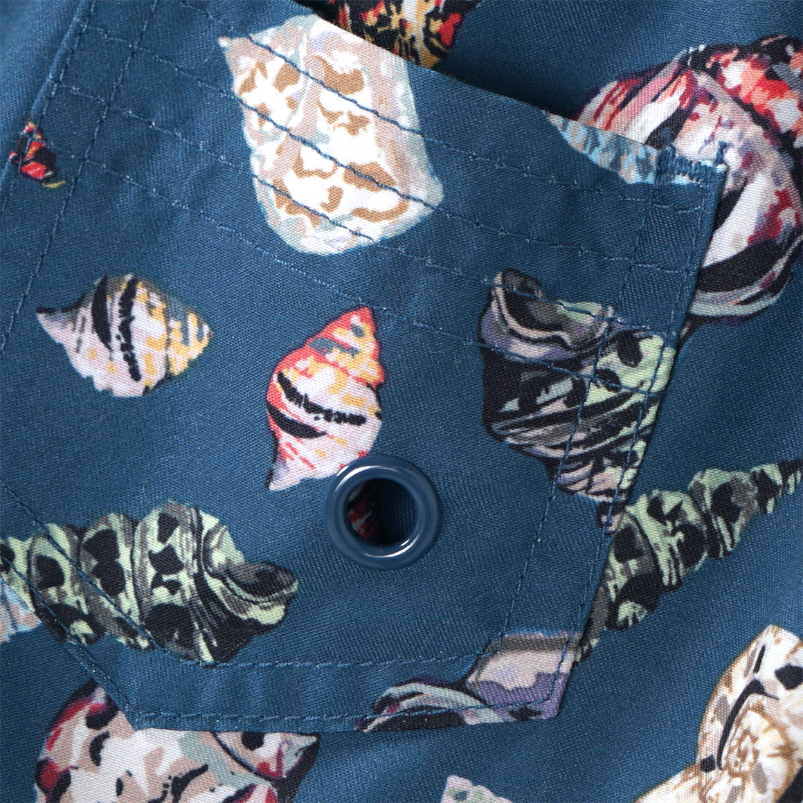 Famy Baby Badeshorts mit Muschel-Allover dunkelblau / bunt
