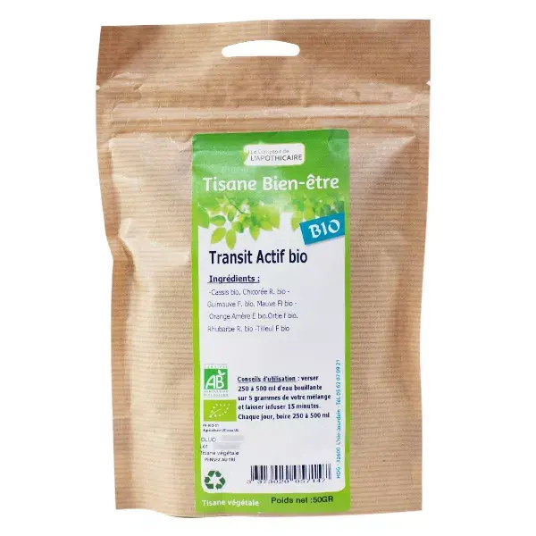 Chá de ervas orgânico ativo trânsito Comptoir de l'Apothicaire 50g