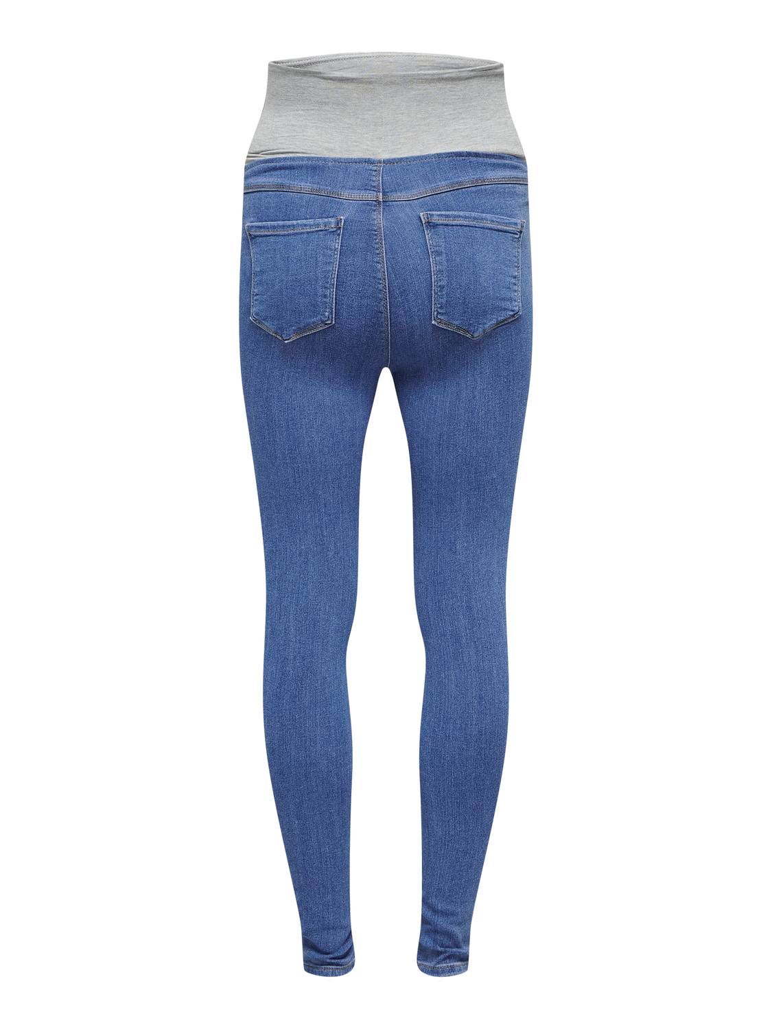 OLMRAIN Mittlere Taille Skinny Fit Jeans Medium Blue Denim