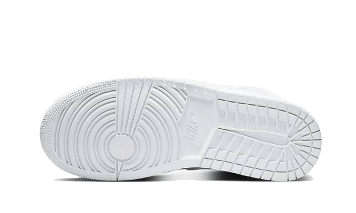 Air Jordan 1 Mid Triple White Patent Swoosh - 48h Delivery