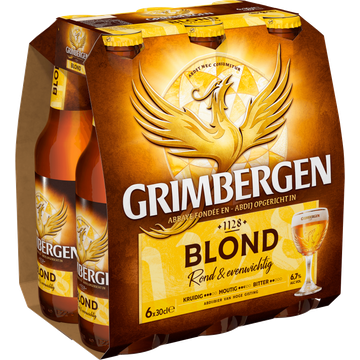 Grimbergen - Blond - Fles - 6 x 300ML
