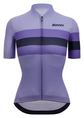 Maillot Manches Courtes Femme Santini Eco Sleek Bengal Violet