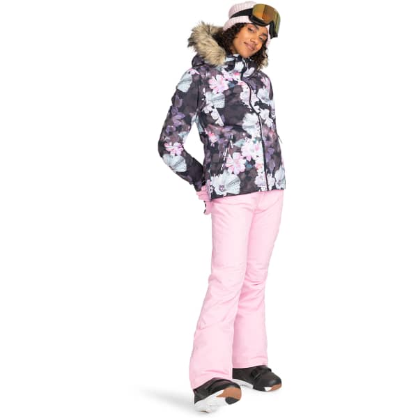 Veste de ski ROXY JET SKI TRUE BLACK BLURRY FLOWER