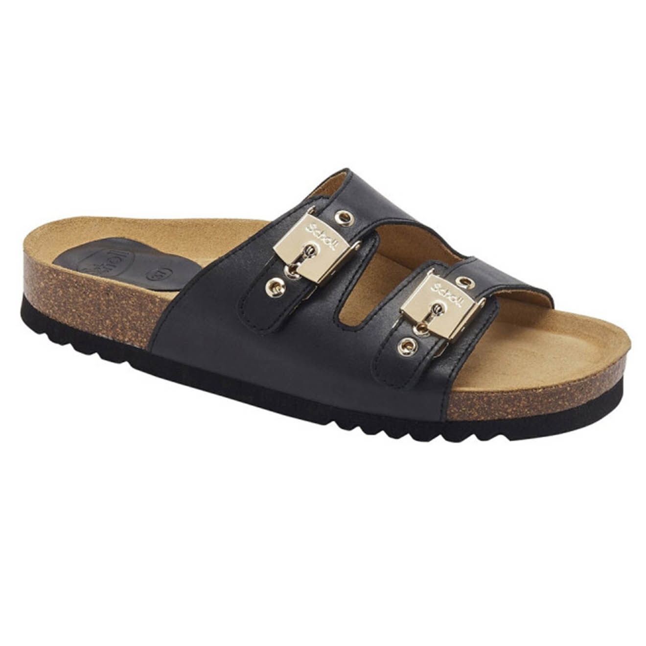Scholl Mules en Cuir Alba noires