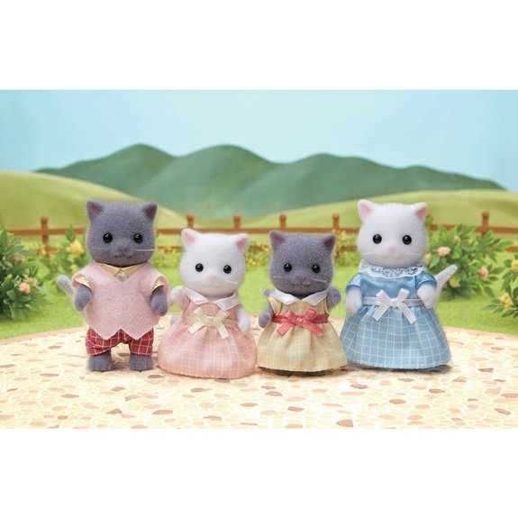 La famille chat persan Sylvanian Families 5455