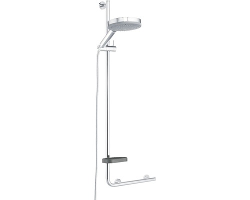 Douchestang met veiligheidsgreep TIGER Boston Comfort & Safety links chroom