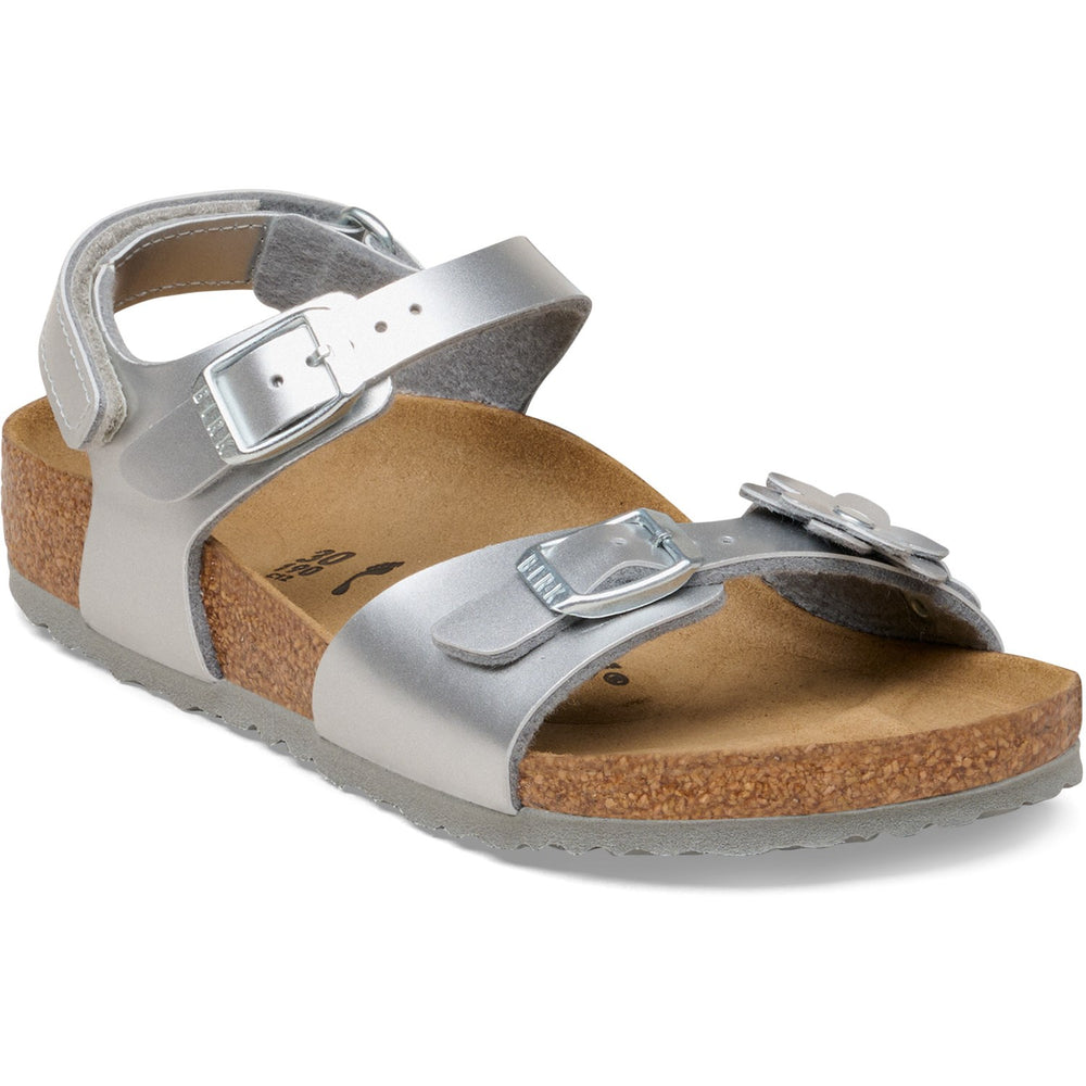 Køb Birkenstock Silver Rio AS Kids Flowers BF