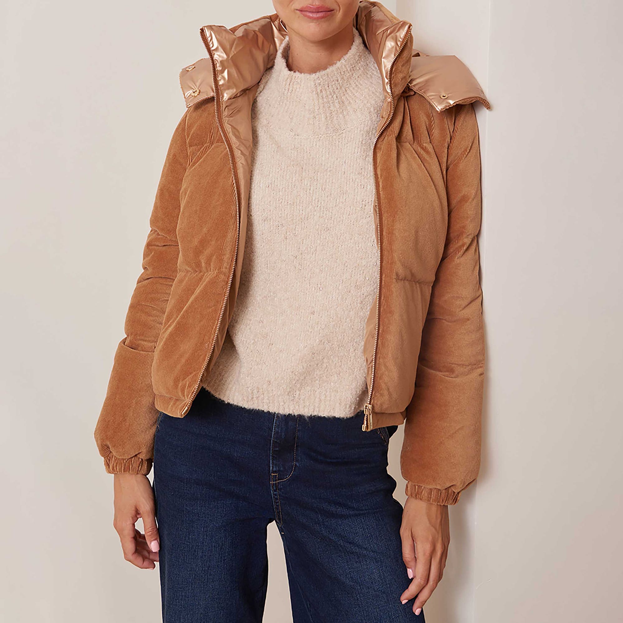 Doudoune Femme camel
