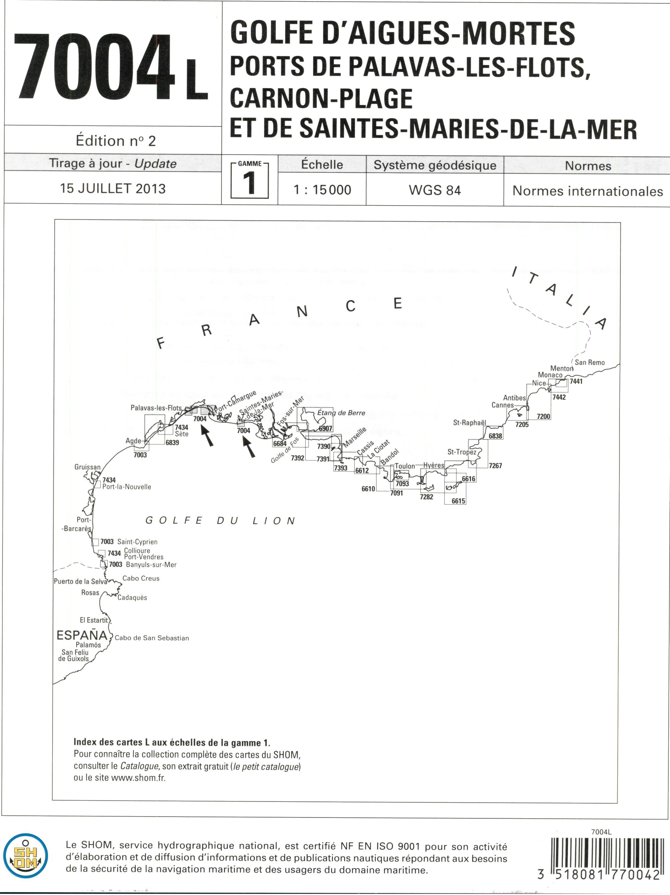 EPSHOM - 7004L GOLFE D AIGUES MORTES
