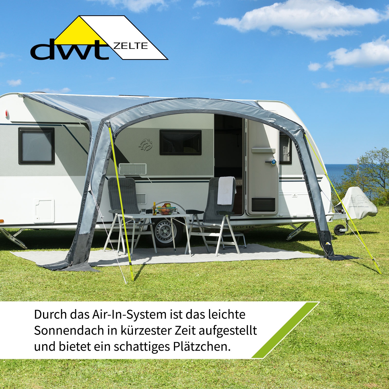 DWT Sunny Air 400 zonneluifel - 400 x 250 cm