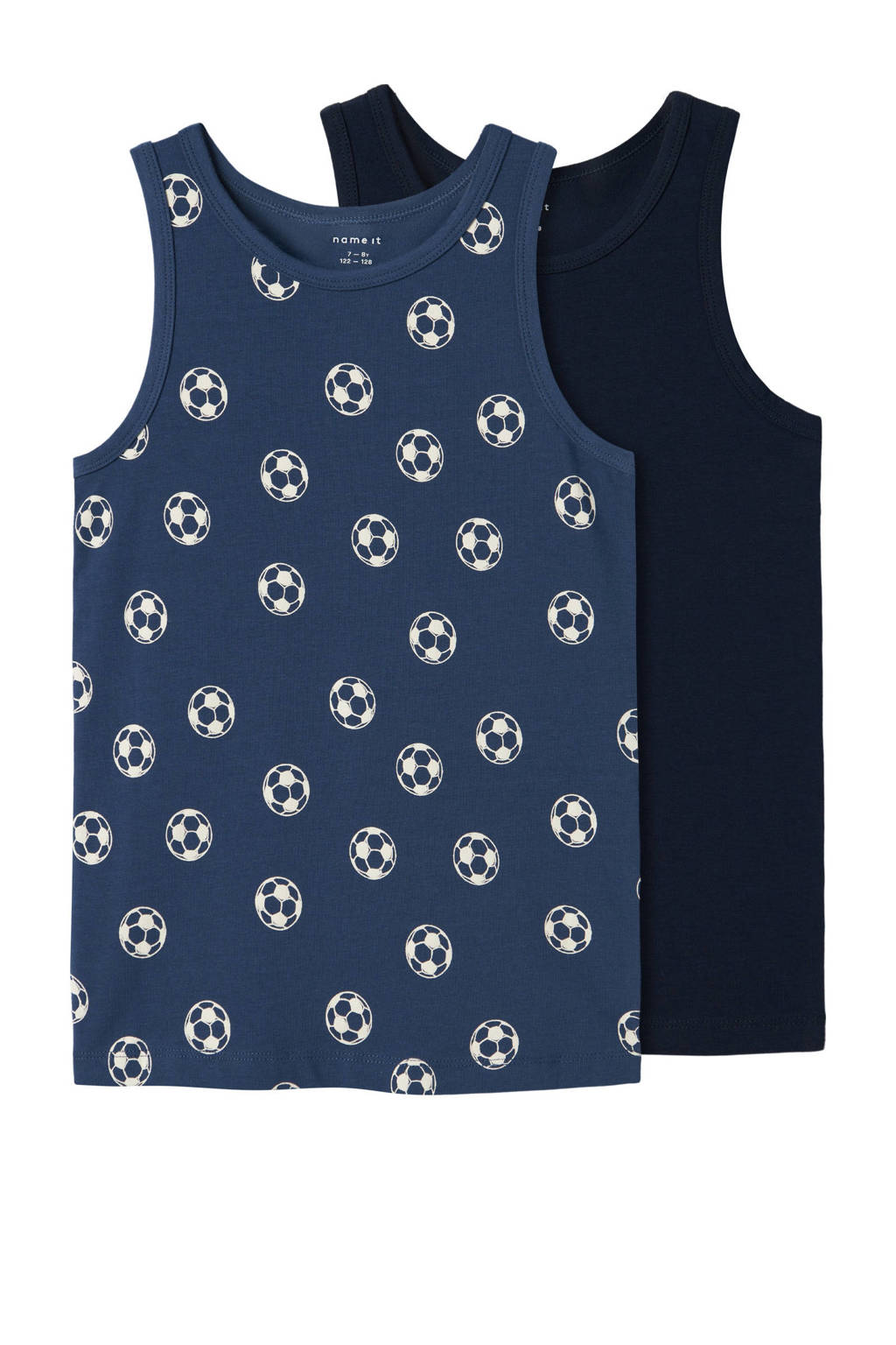 hemd - set van 2 donkerblauw/zwart