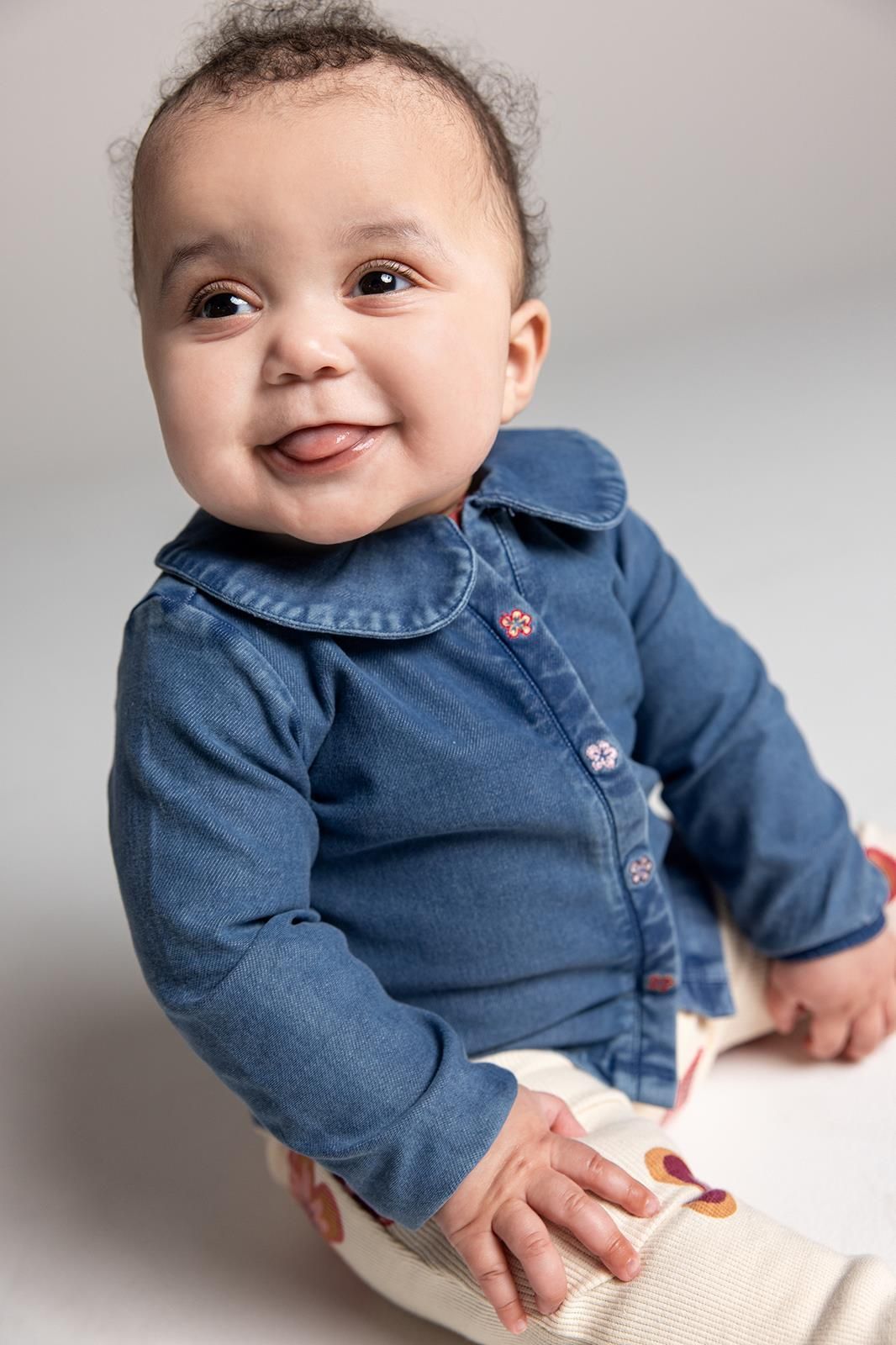 Noppies Baby Blouse Taylor - Blue Denim
