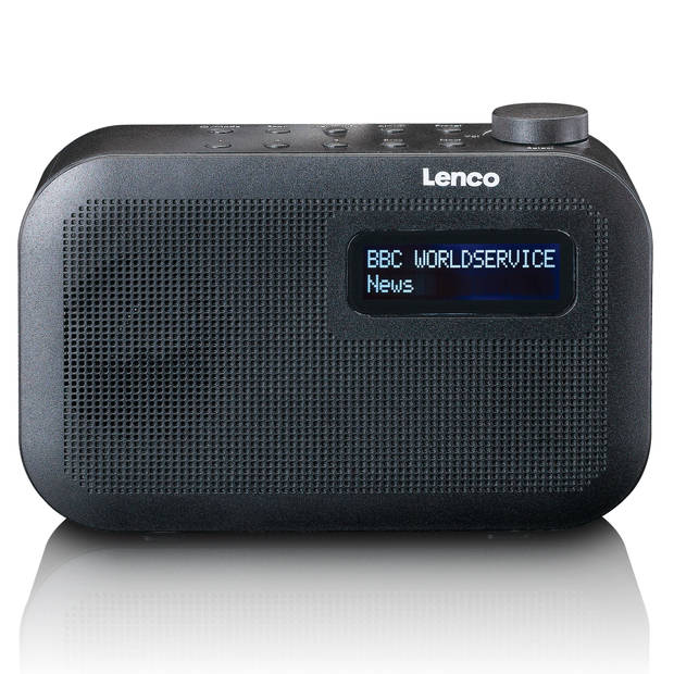 Lenco draagbare DAB+/FM radio PDR-016 met Bluetooth - zwart