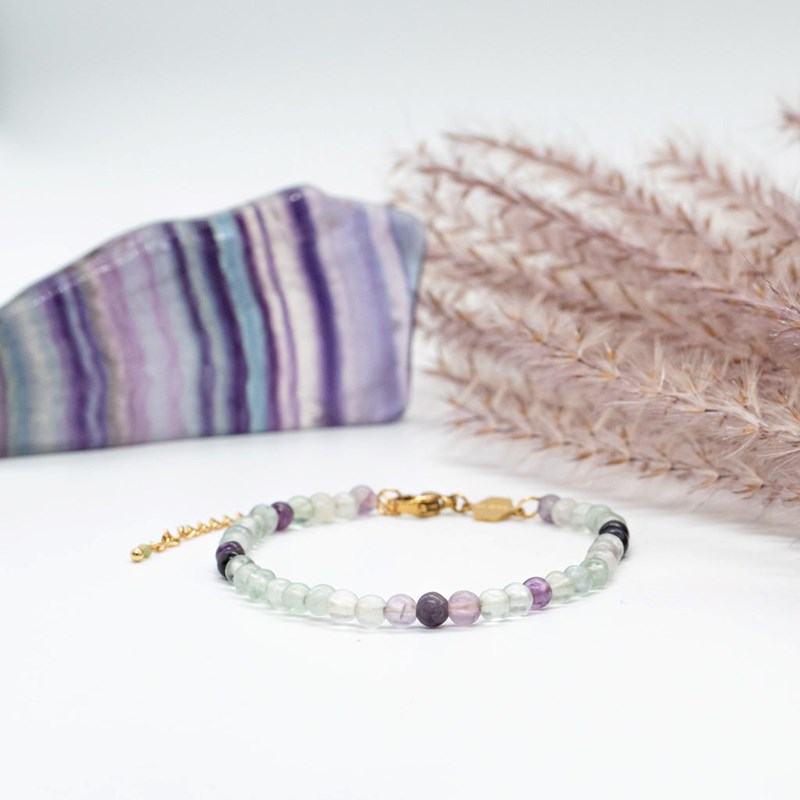 Bracelet Serena en pierres Fluorite