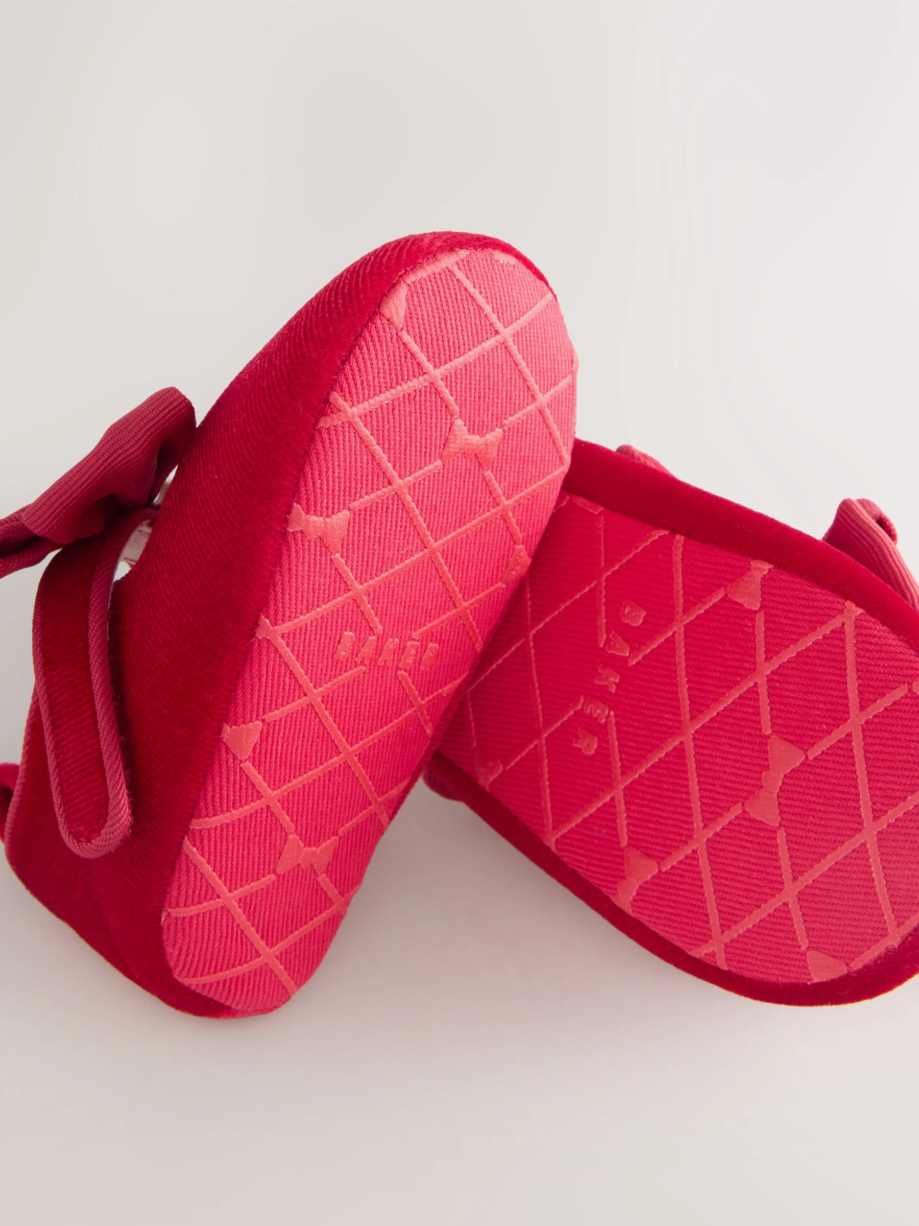 Rood - Baker by Ted Baker babyslofjes met strik voor meisjes