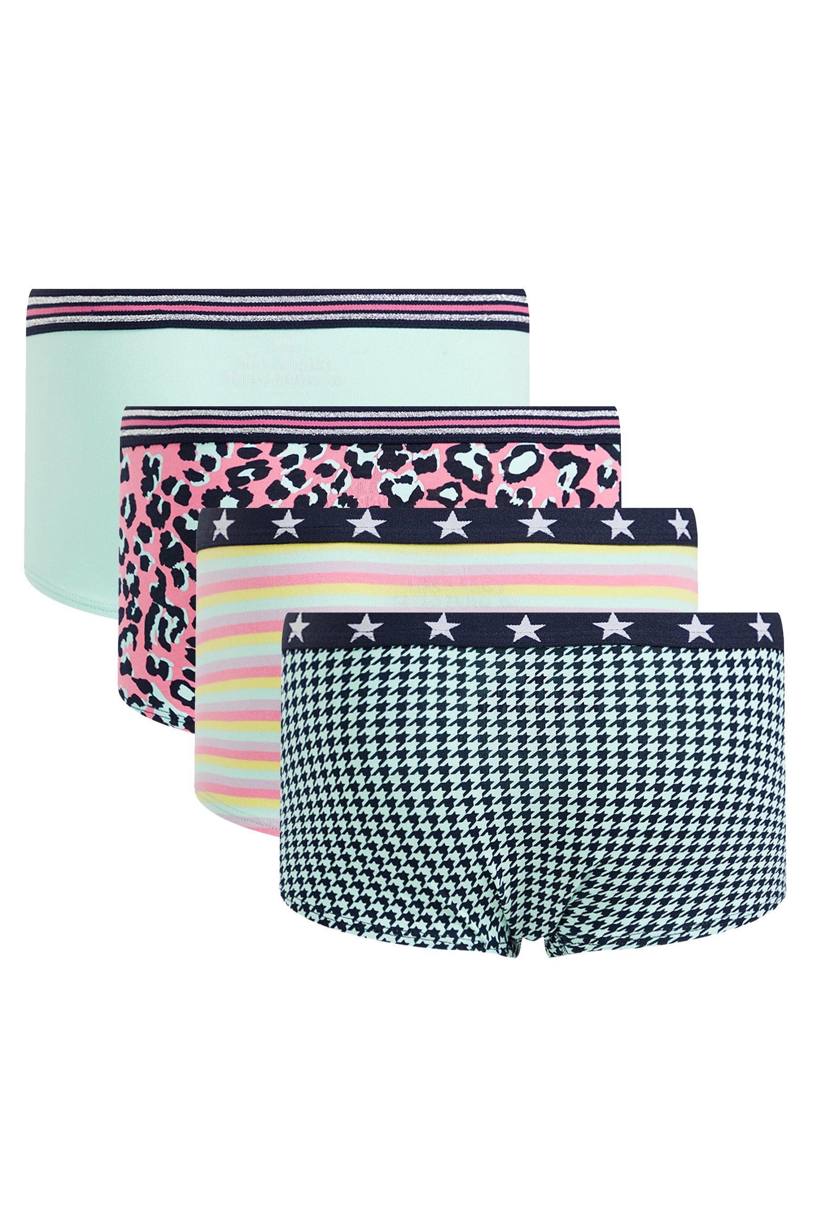 Meisjes hipster, 4-pack WE Fashion Multikleur